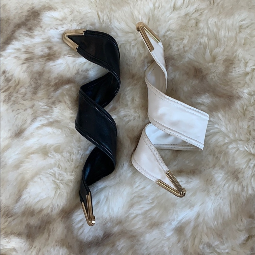My Kitsch Vegan Leather & Gold-Tipped Hair Wraps